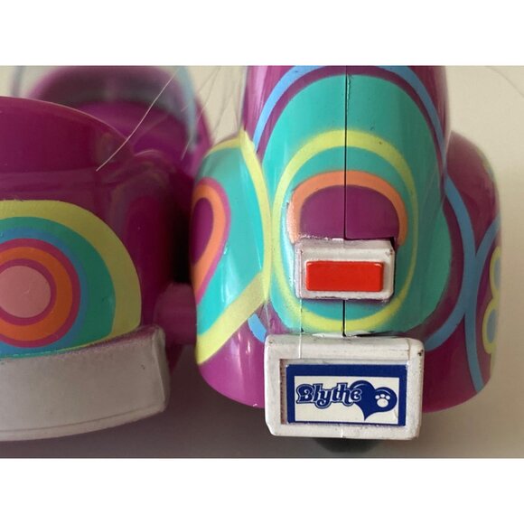 Hasbro Littlest Pet Shop LPS Blythe Doll Purple Floral Moped Scooter Side Car - Picture 4 of 16